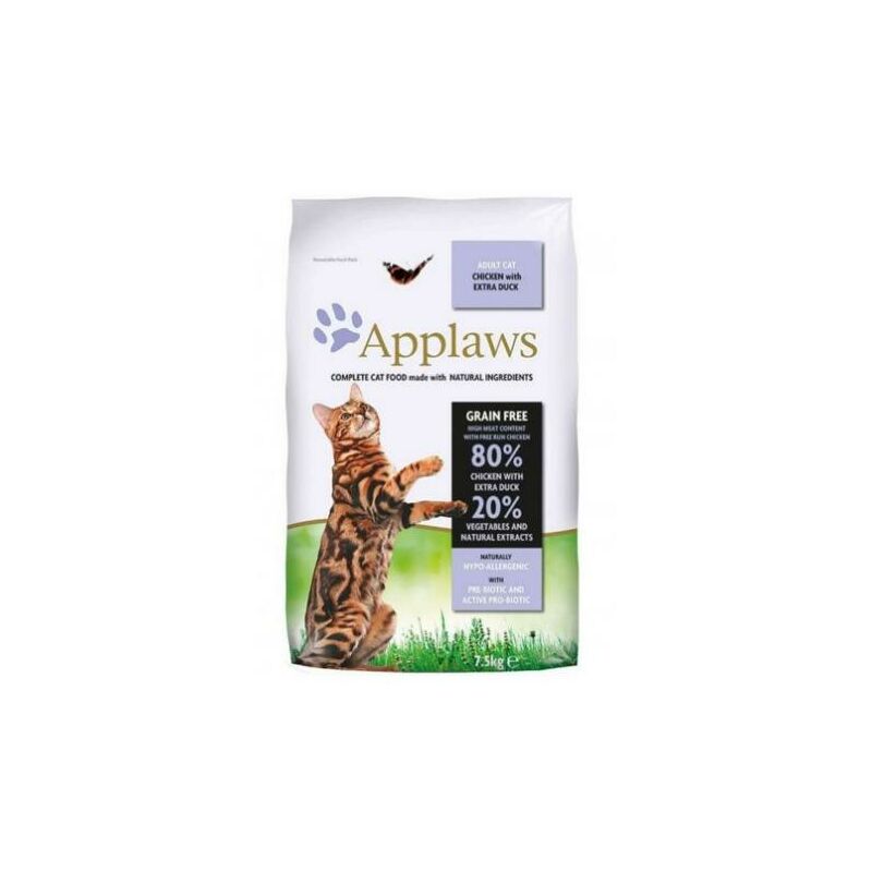 

Cat Dry Adulto Pollo y Pato 7,5kg - Applaws