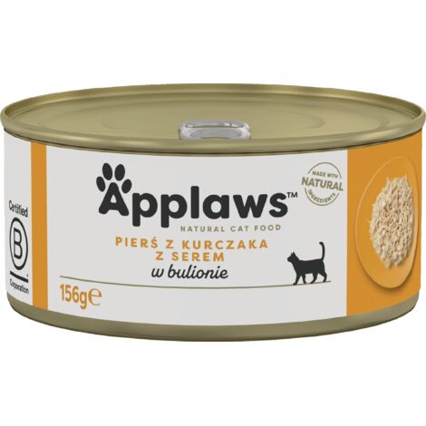 APPLAWS CAT Pechuga de pollo y queso 156 g