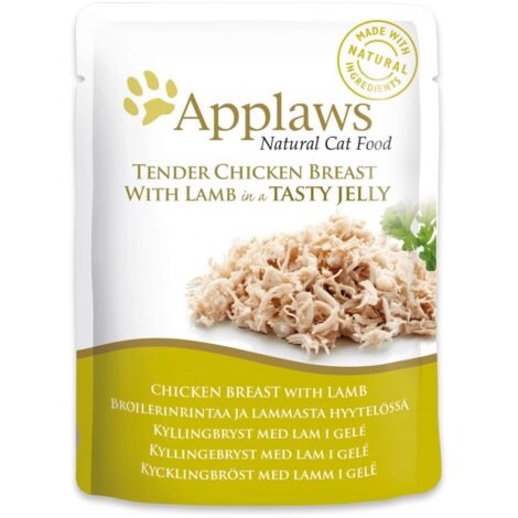 Applaws Cat Sobre 70g Pollo y Cordero en Gelatina comida húmeda para gatos natural Grain free