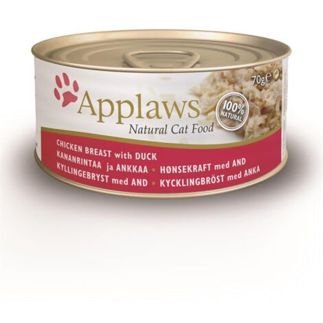 APPLAWS POLLO Y PATO GATO 70GR LATA
