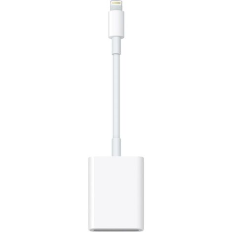 Apple iPhone, iPad Adapter [1x Apple Lightning-Stecker - 1x SD-Karten-Slot] 0.10 m Weiß