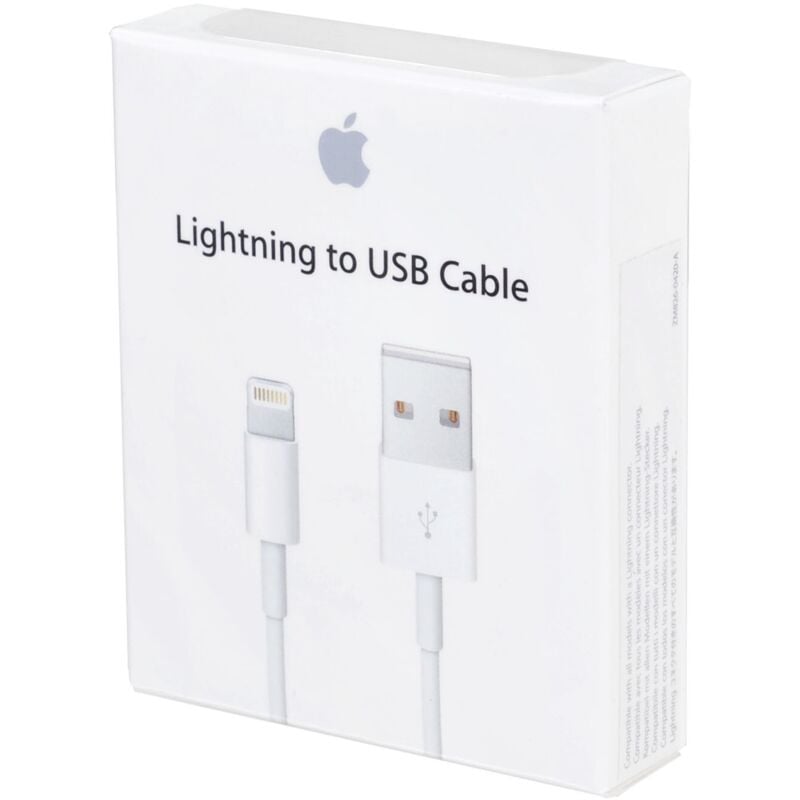 Apple - Câble Lightning blanc chargeur iPhone 1m