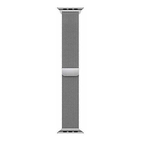 Apple Watch Bracelet Milanais argent (45 mm)