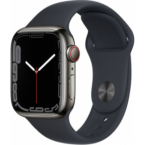 Apple Watch S7 Steel 41mm Cellular Graphit Sport Band Midnight MNC23FD/A (MNC23FD/A)
