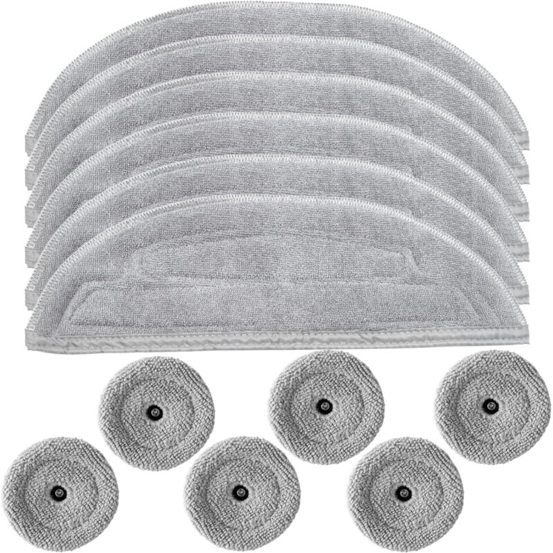 Applicable 12 pièces chiffon de nettoyage de rechange pour Roborock S8 MaxV Ultra, S8 Max Ultra Robot aspirateur,compatible avec VibraRise 3.0,6