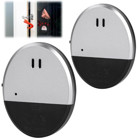 Applicable 2PCS Alarme de fenêtre Ultra Fine de sécurité, alarmes de fenêtre avec Vibrations, Alarme d'alerte de fenêtre avec Support adhésif, 130 DB, pour la Maison, Le Bureau, Le dortoir