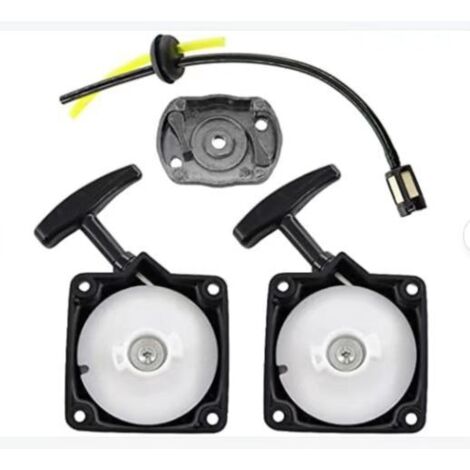 Applicable 2ps Lanceur + Mitnehmerplatte+conduite de carburant pour Débroussailleuse Red Fox Tarus Fuxtec Timbertech BC52, BC520