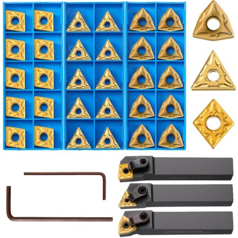 Applicable 3pcs mtjnr / mwlnr / mclnr porte - outils de voiture + 30pcs cnmg431 / wnmg431 / tnmg331