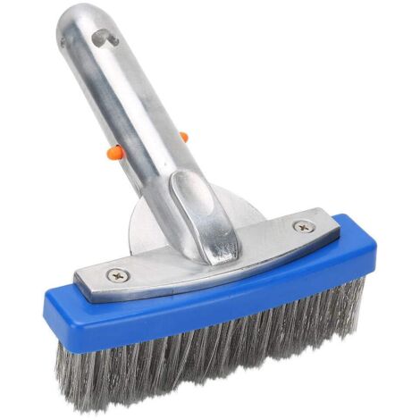 Applicable 5in Acier Inoxydable Fil Piscine algues Nettoyage Brosse Balai Plancher Mur brosses tête