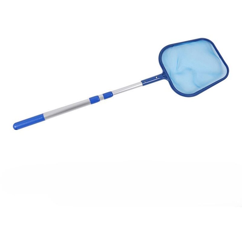 Applicable 90 à 141 cm Épuisette de Piscine, Épuisette à Feuilles Filet de Écumoire Fines avec Télescopique Poignée Détachable en Aluminium,