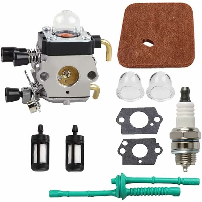 Applicable à Carburteur pour STIHL FS38 FS45 FS46 FS45C FS46C FS55C FS55 FS55R FS55RC FS74 FS75 FS80, Kit Remplacement de Débroussailleuse Tondeuse à