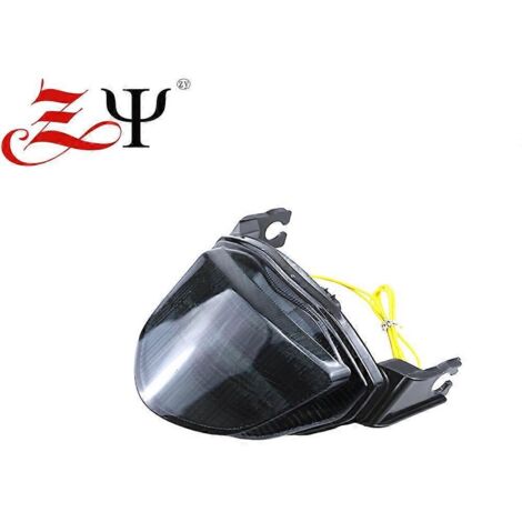 Applicable à GSX-R1000 K5 05-06 : Feu arrière à LED modifié avec fonction de clignotant et de freinage - Couleur : Thé