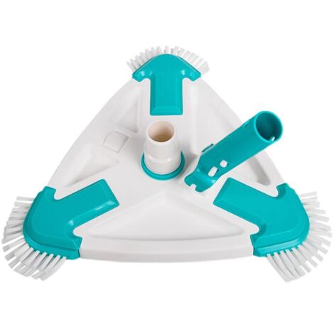 Applicable Balai Triangulaire Rotatif avec Brosse, Blanc, 25 x 26 x 11 cm