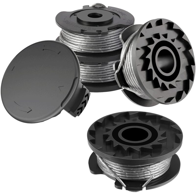 Applicable Bobine Rechange pour Coupe Bordure,4 Pièces Φ1.65mm 4.9m F016800569 F016800385 Bobine Nylon Alimentation Automatique + F016F04557