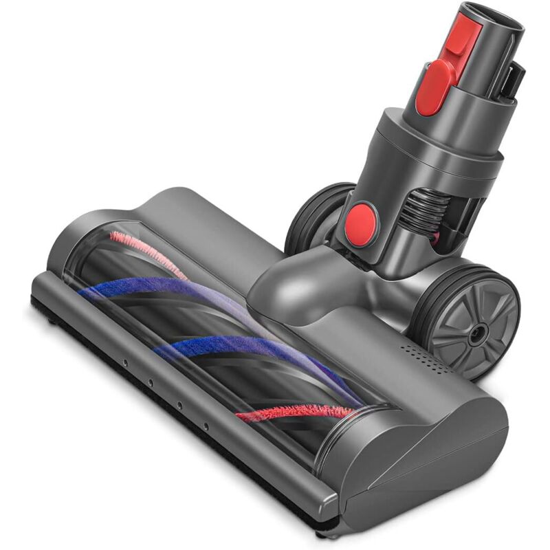 Applicable Brosse Motorhead Compatible avec Dyson Aspirateur sans Fil V7 V8 V10 V11 , Brosse Turbine avec LED pour Les Tapis à Poils Bas et sols durs