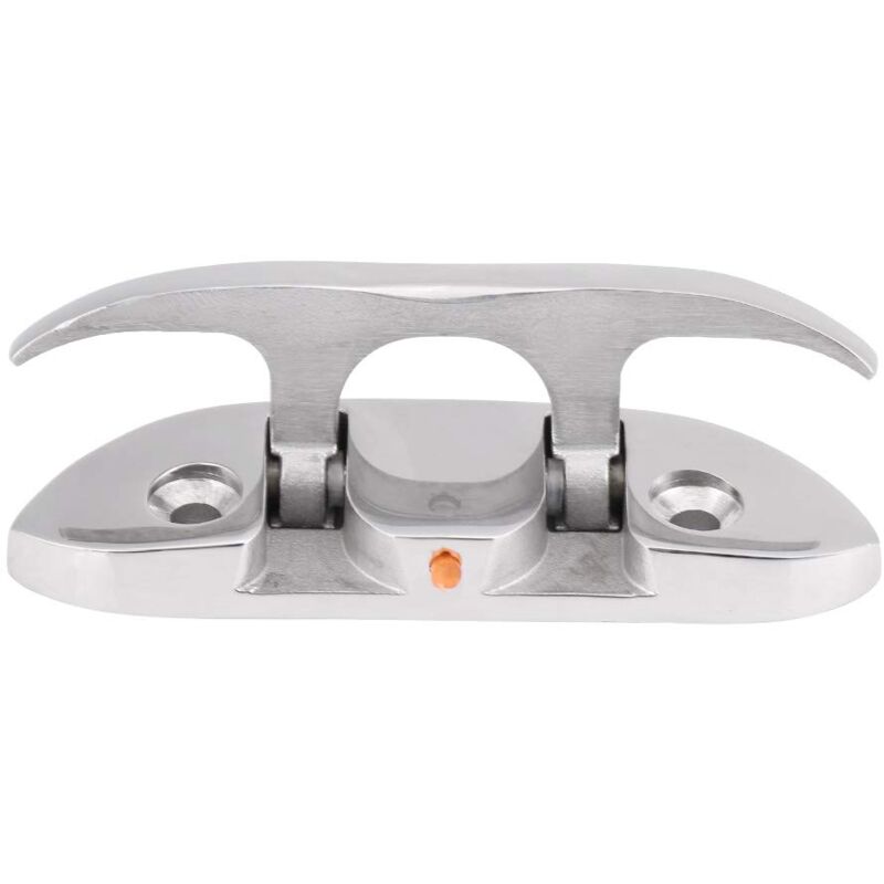 Applicable Cale Rabattable pour Bateau Marin de 4 à 1/2 Po en Acier Inoxydable, Taquet de Bateau, Attaches en Acier, Taquet Rabattable pour Bateau,