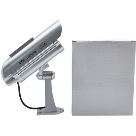 Applicable Caméra de vidéosurveillance factice à énergie solaire avec détecteur de mouvement et lampes clignotantes (15-CDM25C)