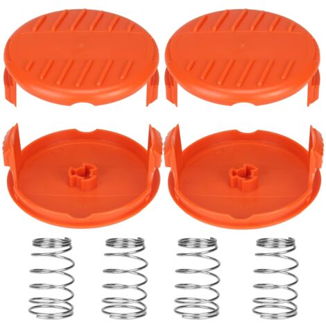 Applicable Capuchons de bobine A6481 A6485 RC-100-P pour Black Decker GL280, GL301, GL425, GL430, GL545, GL555, GLC13, STC1820, ST1823, GLC1825L, GLC3000. Couvercle de bobine de rechange. (4 capuchons
