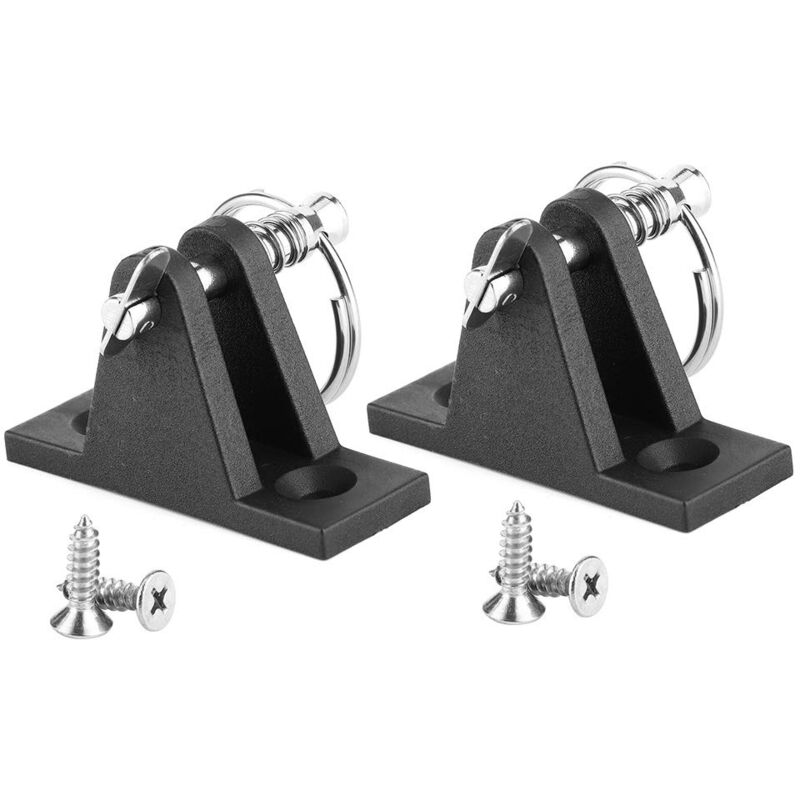 Applicable Charnière de pont marin, paire de charnière de pont d'auvent en acier inoxydable 316, raccord supérieur de bimini de bateau avec goupille