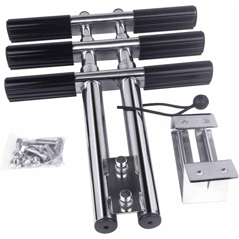 Applicable Échelle Pliante, échelle de plongée télescopique en Acier Inoxydable, échelle d'embarquement Pliante Portable pour Sports Nautiques