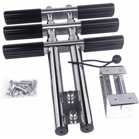 Applicable Échelle Pliante, échelle de plongée télescopique en Acier Inoxydable, échelle d'embarquement Pliante Portable pour Sports Nautiques (Couleur : 3 marches)