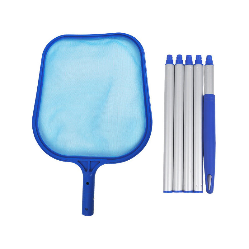 Applicable Épuisette Piscine 160 cm, Epuisette Piscine Fond avec Manche Télescopique, Kit Nettoyage Piscine Maille Réglable, Nettoyage Piscine pour