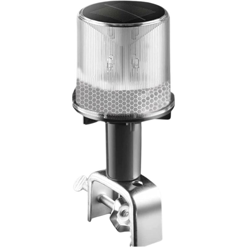 Applicable Feux navigation bateau, 360 ° solaire lumière d'ancrage LED 0,5 nm IP67 étanche avec support pour pêcheurs, bateaux, yachts, cargos