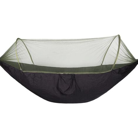 Applicable Hamac de Camping Portable Simple ou Double avec moustiquaire Parachute Tissu en Nylon Lit Suspendu Hamac de Jardin pour l'extérieur Hamacs pour l'extérieur
