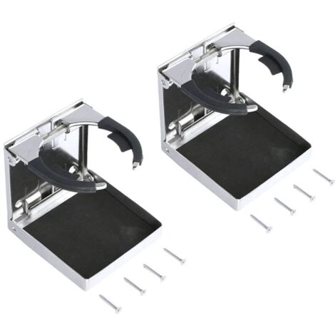 Applicable Lot de 2 Porte-gobelets Universels Réglables en Acier Inoxydable pour Bateau, Voiture, Camion, Caravane, Van