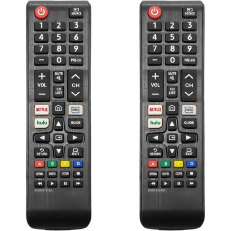 Applicable Lot de 2 télécommandes de rechange universelles pour toutes les télécommandes Samsung TV, compatibles avec tous les téléviseurs intelligents Samsung, LED, LCD, HDTV, 3D, séries intelligente