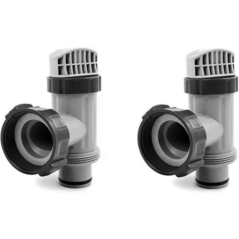 Applicable Lot de 2 valves à piston hors sol avec joints et écrous