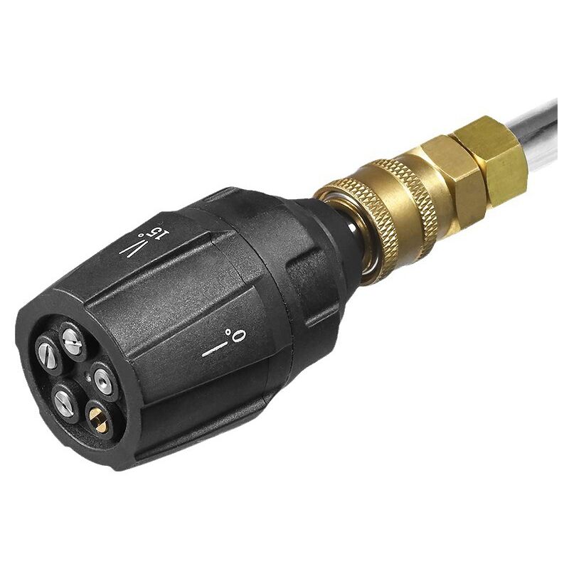 Applicable Machine à laver transfrontalière buse multifonctionnelle cinq en un buse haute pression buse de pistolet à eau de lavage de voiture en