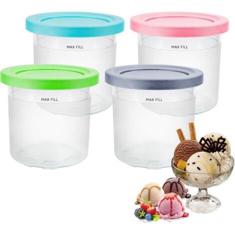 Applicable Ninja Creami - Ensemble de 4 Pièces pour Crème Glacée Deluxe