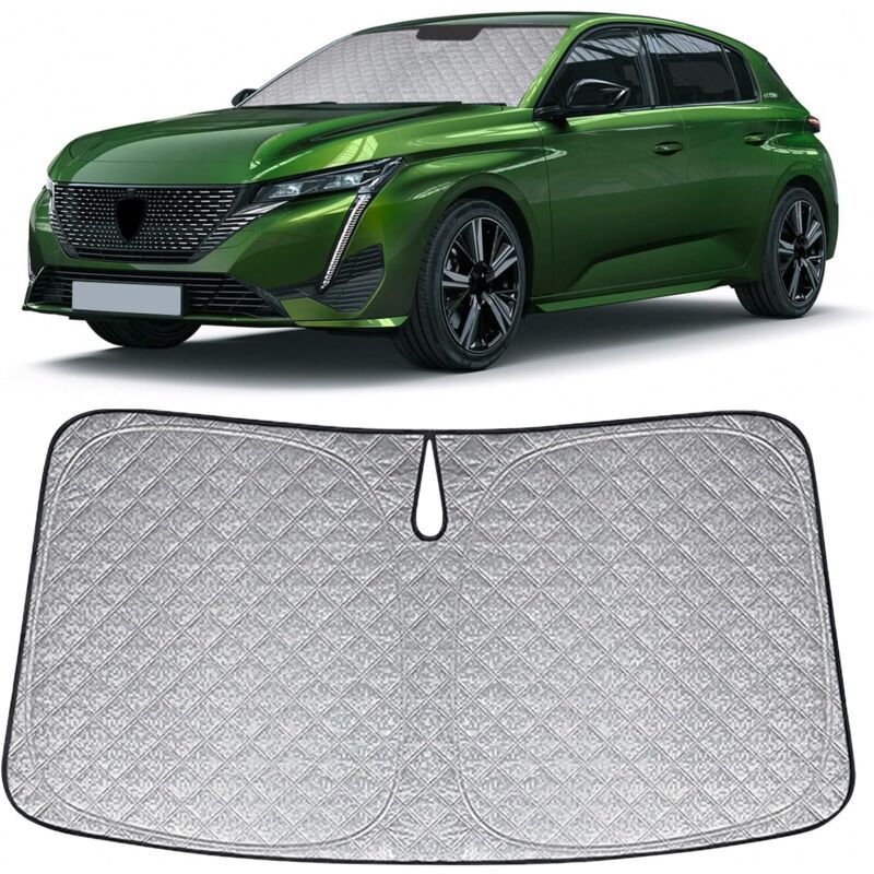 Applicable Pare Soleil Voiture Pare Brise Avant Pliable pour Peugeot 308 P5 2021-2025, Couverture Pare Brise Voiture, Protège Pare-Soleil Intérieur