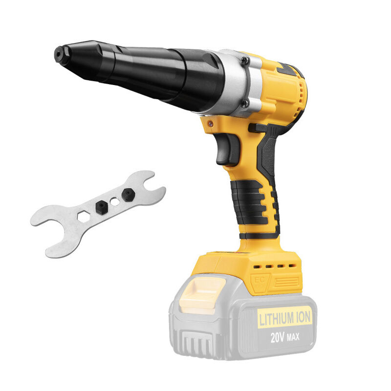 Applicable Pince à riveter sans fil compatible avec batterie De-Walt 18 V MAX et batterie De-Walt 20 V MAX (sans batterie), pistolet à rivet pop sans