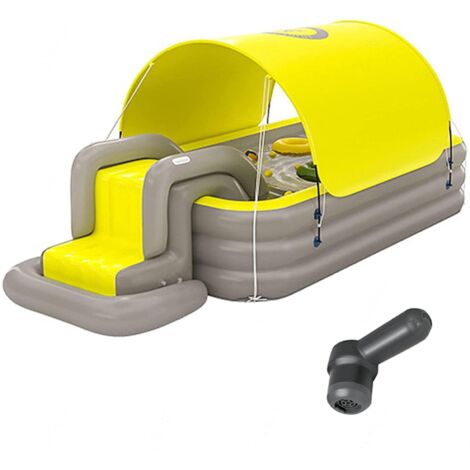 Applicable Piscines ExtéRieures Jardin Eau Piscines Jeux pour Piscine Extérieure pour Enfants Convient Aux Enfants Plus 3 Ans,Yellow-2.6M