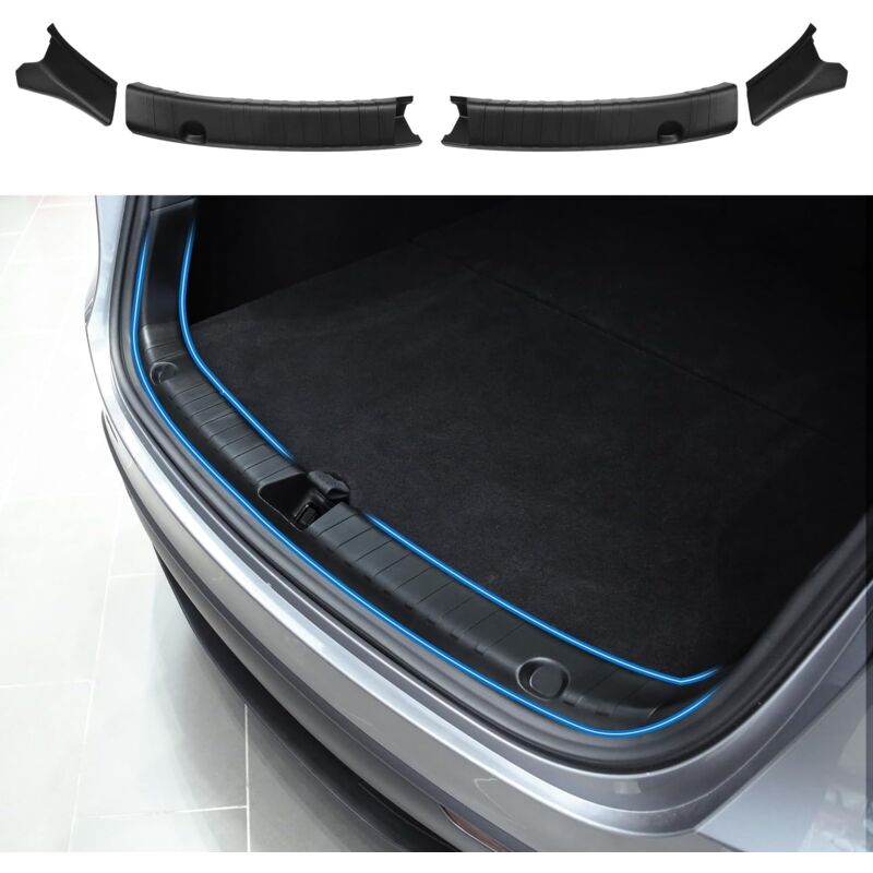 Applicable Protection de pare-chocs arrière pour Tesla Model Y - Accessoire ABS - Pour modèle 2024, 2023, 2022, 2021, 2020