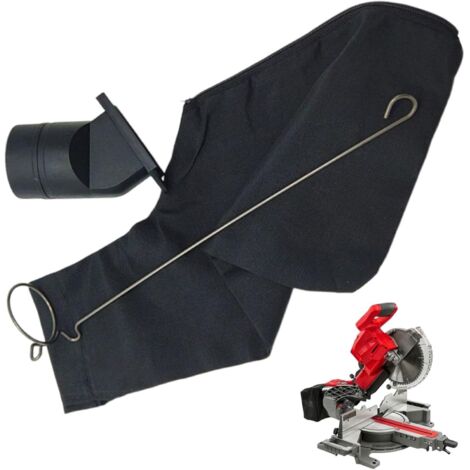 Applicable Sacs à poussière pour scie à onglet – Sac de collecte de poussière pour scie à onglet  255 sacs de collecteur de poussière robustes  Housse anti-poussière réglable  Collecteur de poussière