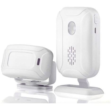 Applicable Sensor de mouvement sonnerie pour l'entrée d'entreprise, Moniteur de Buzzer de bienvenue de magasin, Kit de sonnerie de porte extérieure: Détecteur de capteur de mouvement infrarouge pour r
