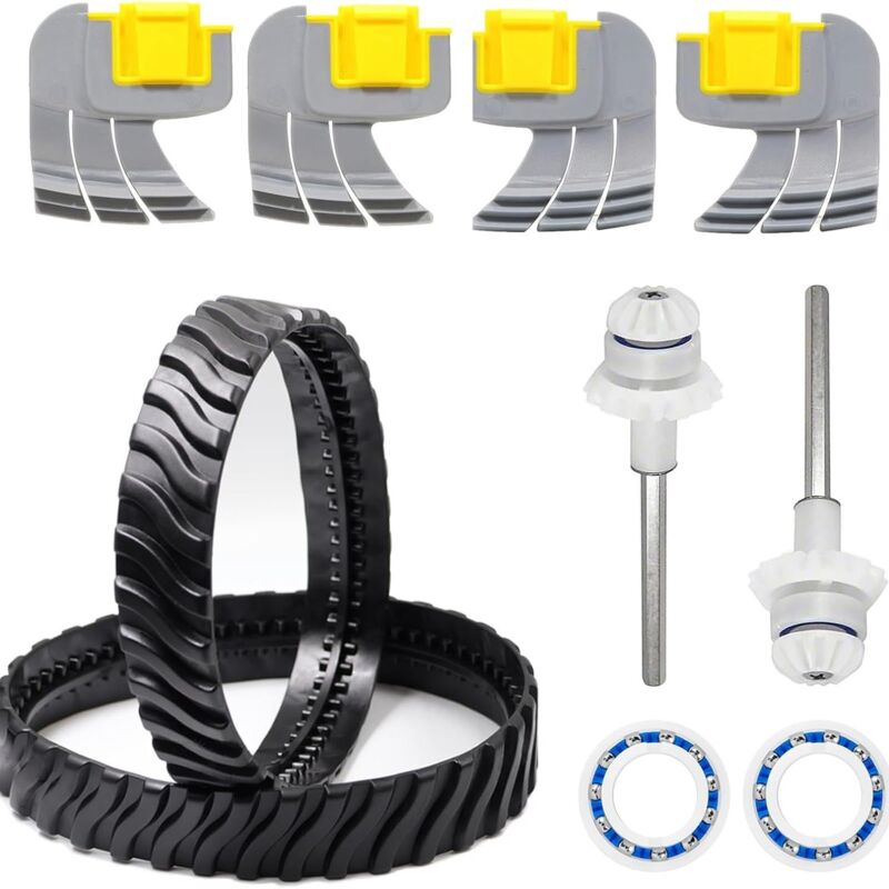 Applicable Tefola 2 Chenilles de Pneus R0526100, 2 Roulements de Moteur R0527000, 4 Brosses à Récurer Centrifuges pour récurer Le Sol R0714400,
