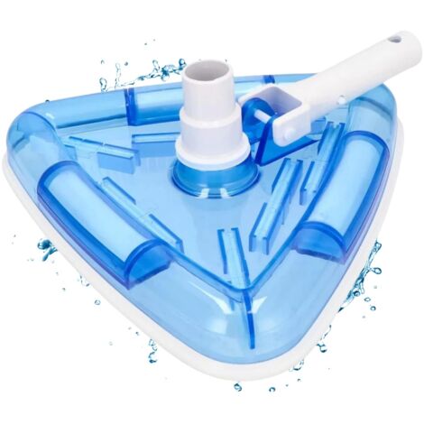 Applicable Triangle d'aspiration de Sol de Piscine I Brosse de Piscine de Haute qualité pour Toutes perches télescopiques I Aspirateur de Sol avec 7 brosses I Maniable pour Un Nettoyage Optimal