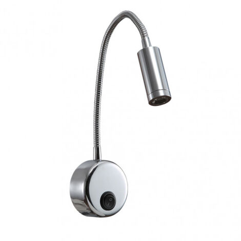 Applicare 3w 4000k 285lm Edgar Chrome 40x7x19 Cm con interruttore, articolabile e regolabile