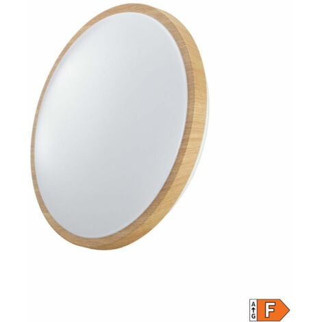 Applicare superficie circolare LED 18w 1820lm 6500k ø33x5,5cm effetto legno EDM