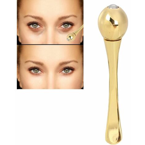 Applicateur de crème pour les yeux 5X, bâton de massage pour les yeux, cuillère à crème pour les yeux pour masseur anti-rides pour le visage cernes, outil pour les soins du visage anti-âge
