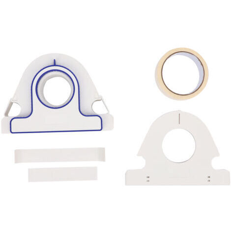 Applicateur de ruban de masquage et rouleau d'autocollant blanc de 25mm de large, distributeur de peinture couvrant le cadre de porte et de fenêtre de garniture