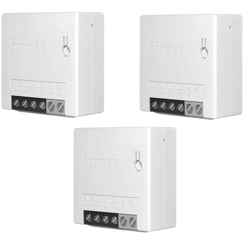 Mediawave Store - Application domotique intelligente Sonoff Mini R2 3 pièces