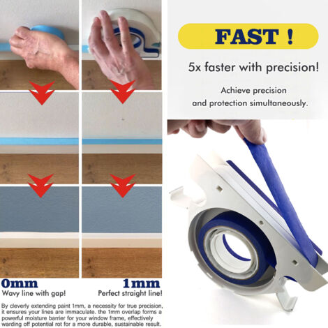 Applicatore di nastro adesivo da 25 mm - Dispenser per telai di porte e finestre nella verniciatura