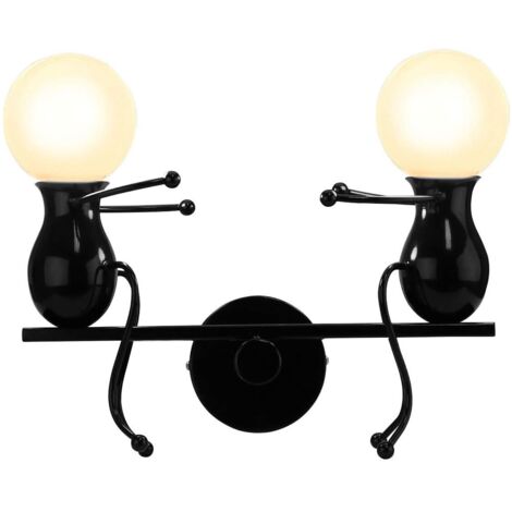 Applicazione con LED, 2 luci, Nero