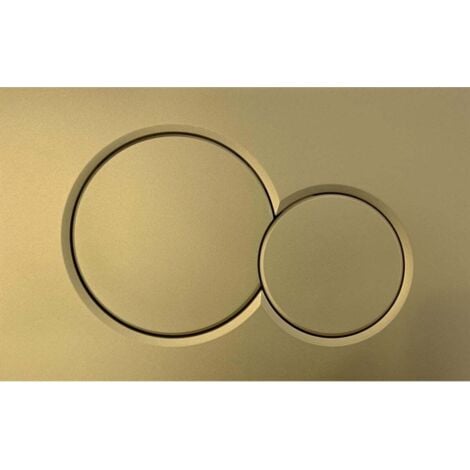 COOCHEER Applies to Geberit Sigma01 flush plate for dual flush: Brushed Gold