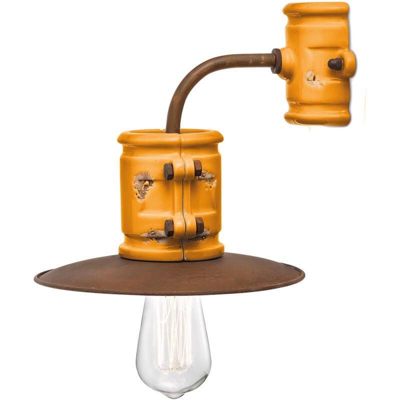 Applique 1 Luce in Ceramica Finitura Vintage